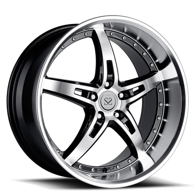 2-piece a forgé des roues la lèvre profonde de 22 pouces 4*4 6x139.7 pour la grande lèvre de Land Cruiser Prado
