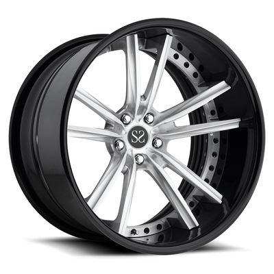 Les jantes adaptées aux besoins du client d'alliage pour le lAMercedes-benz AMG GTS/21inch 2-Piece ont forgé le modèle fait sur commande 5x112 de boulon de roues