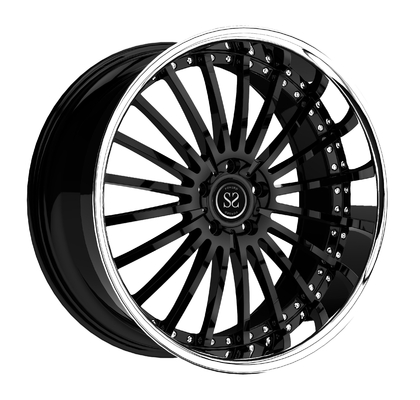 18 19 20 21 pouces adaptent le négatif aux besoins du client forgé 2 par morceaux ont compensé la jante tous terrains 5x120 de roue de SUV