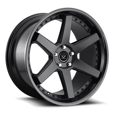 2-piece a forgé le fournisseur de roue de voiture fabrique tout le type d'alliage d'aluminium de la jante 5x112 6061-T6 de roue de marché des accessoires