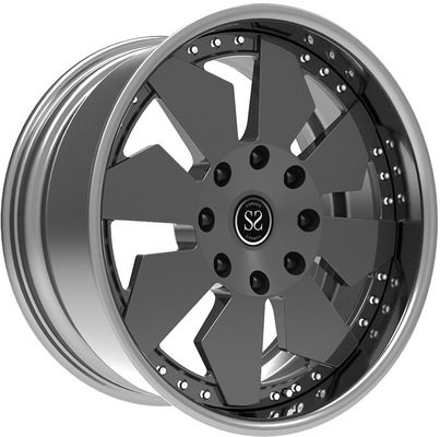2-piece a forgé pouce profond 6x139.7 de la roue 22 d'alliage d'aluminium de plat de voiture pour Land Cruiser Prado