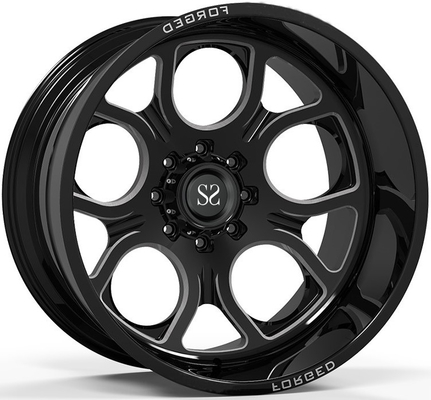 Off Road 4x4 roule 20x10 20x12 les jantes profondes de plat de noir du lustre 24x12 et 24x14 de 20x14