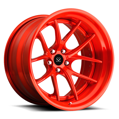 La voiture argentée adaptée aux besoins du client du PC 2 borde 18 19 20 21 22 23 pouces pour Lamborghini, Ferrari, Toyota, Nissan, Audi, Porsche,