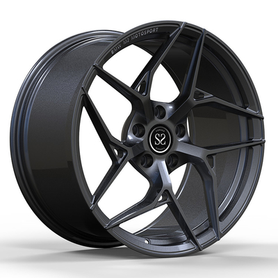 Roues de 1 alliage forgées par PC noir de satin bouleversées 21 par pouces pour BMW m2 5x120