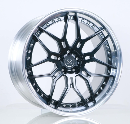 Le baril poli central noir 21x9.5 21x11 de lustre a forgé des roues de voiture bouleversées pour la classe de Mercedes Benz C