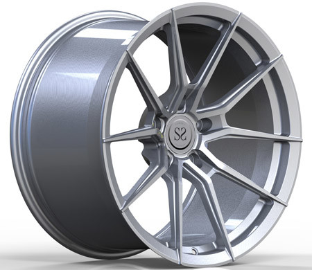 jantes d'alliage de 1-Piece Matte Silver 20inch pour Porsche 911 blancs centraux forgés de roues de voiture