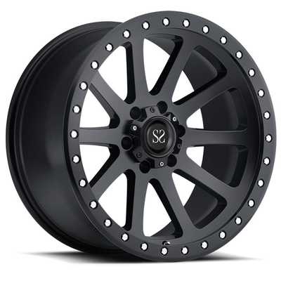 20 22 24 pouces fait sur commande 6 X 139,7 5 X 150 5 x 127 résistants Matt Black 4 x 4 roues forgées d'Off Road