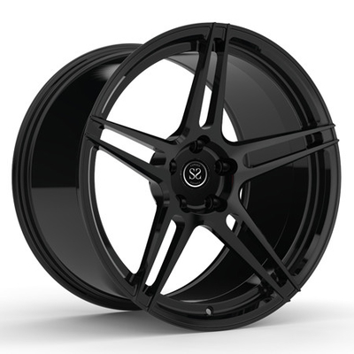 Le mustang 5x114.3 noir hyper fait sur commande de 1 morceau que le GT borde l'alliage de Monoblock de 19 pouces a forgé des roues