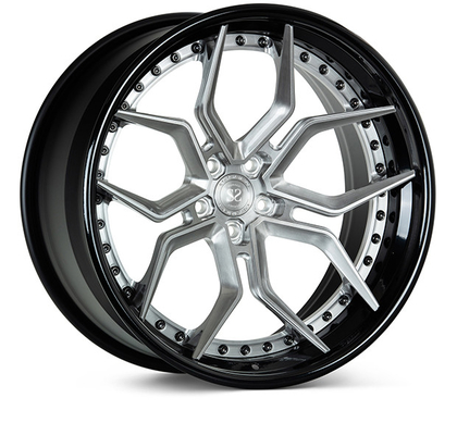 Cadillac Ferrari 5x120 a forgé l'alliage des roues A6061 T6 avec H-PCD 5X114.3