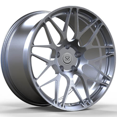 La matte a balayé l'alliage noir de monoblock borde 911 pouce 20x9 20x11.5 du morceau 20 de Turbo S1 a chancelé les roues forgées