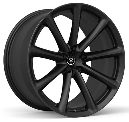L'alliage noir de monoblock de satin borde M550 1 morceau les roues forgées concaves profondes de 20 pouces 21x9 21x10.5