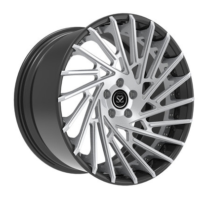 Le centre balayé 2-Piece a forgé les jantes multi d'alliage d'aluminium de rai de roues