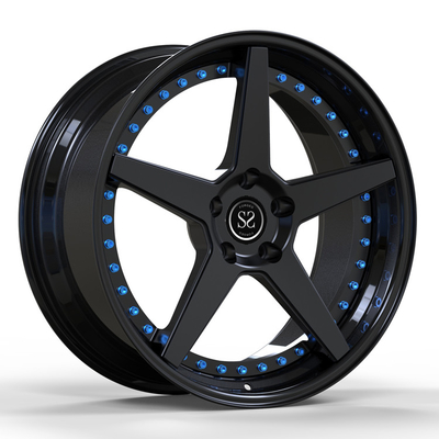 Roues du bronze industriel 5x130 de satin d'A6061 T6 pour VW 20x9 5x112 5x120