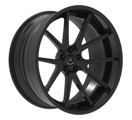 21x10 21x12 5x130 5x112 roule le noir décalé de satin a forgé pour CL63