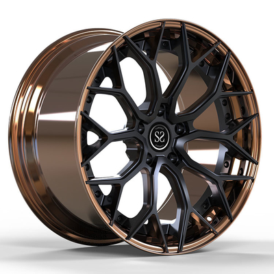 L'alliage 2 forgé par PC noir en bronze d'Audi RS6 5x112 borde 19 20 21 et 22 pouces