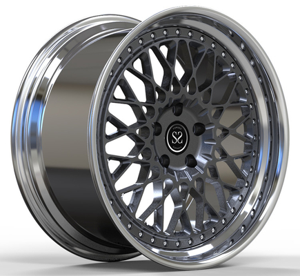 Le centre Grey Barrel Polished que 20 pouces ont chancelé borde l'alliage forgé 2 par morceaux