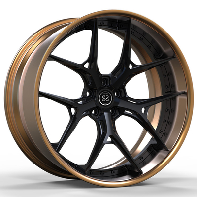 Jantes forgées faites sur commande de Matte Bronze Barrel Grey 22x11 RS6 de centre de roues d'alliage de 2 morceaux