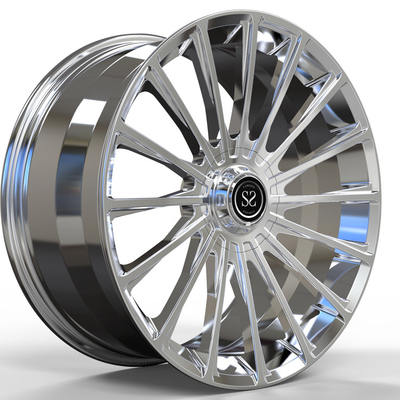 Roues chromées monobloc forgées 1 pièce pour jantes S63 20x8.5 20x9.5 décalées