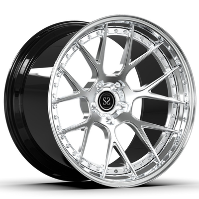 Alliez 2 morceaux a forgé la compensation négative 21inch 21x11 21x12 de roues balayées pour M6
