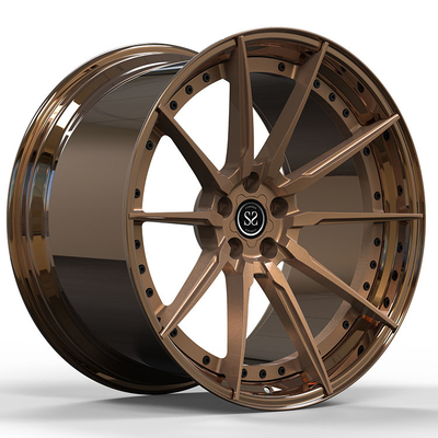 Les jantes en bronze 5x112 de Mercedes Benz Forged Wheels 2-PC de lustre ont décalé 21 pouces