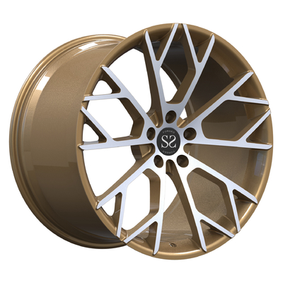 Pour Lambor Aventador 1 PC Monoblock a forgé les jantes usinées en bronze de voiture d'alliage des roues 21inch 21x13