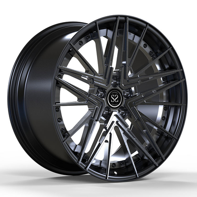 Jantes VIA/JWL Standard Noires Brossées 21X10 et 21X11 Personnalisées 2 pièces pour BMW M5 2025 -75-90 ET