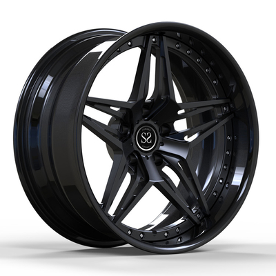 Le PC noir de Chevy Nova 2 d'alliage a forgé 18inch bouleversé par roues 19inch 18x8 19x9