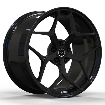 Jantes forgées 1 pièce Noir satiné Jantes forgées monobloc 6061-T6
