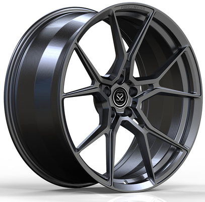 Jantes forgées en alliage d'aluminium 6061-T6 Matt Gun Metal