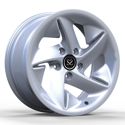 1 morceau 6061-T6 a forgé des jantes de roues avec de l'argent de finition de modèle de 5x112 PCD